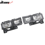 1988-1993 Chevy C/K 1992-1993 Chevy Blazer Head Lights Black Housing Clear Lens 2PC