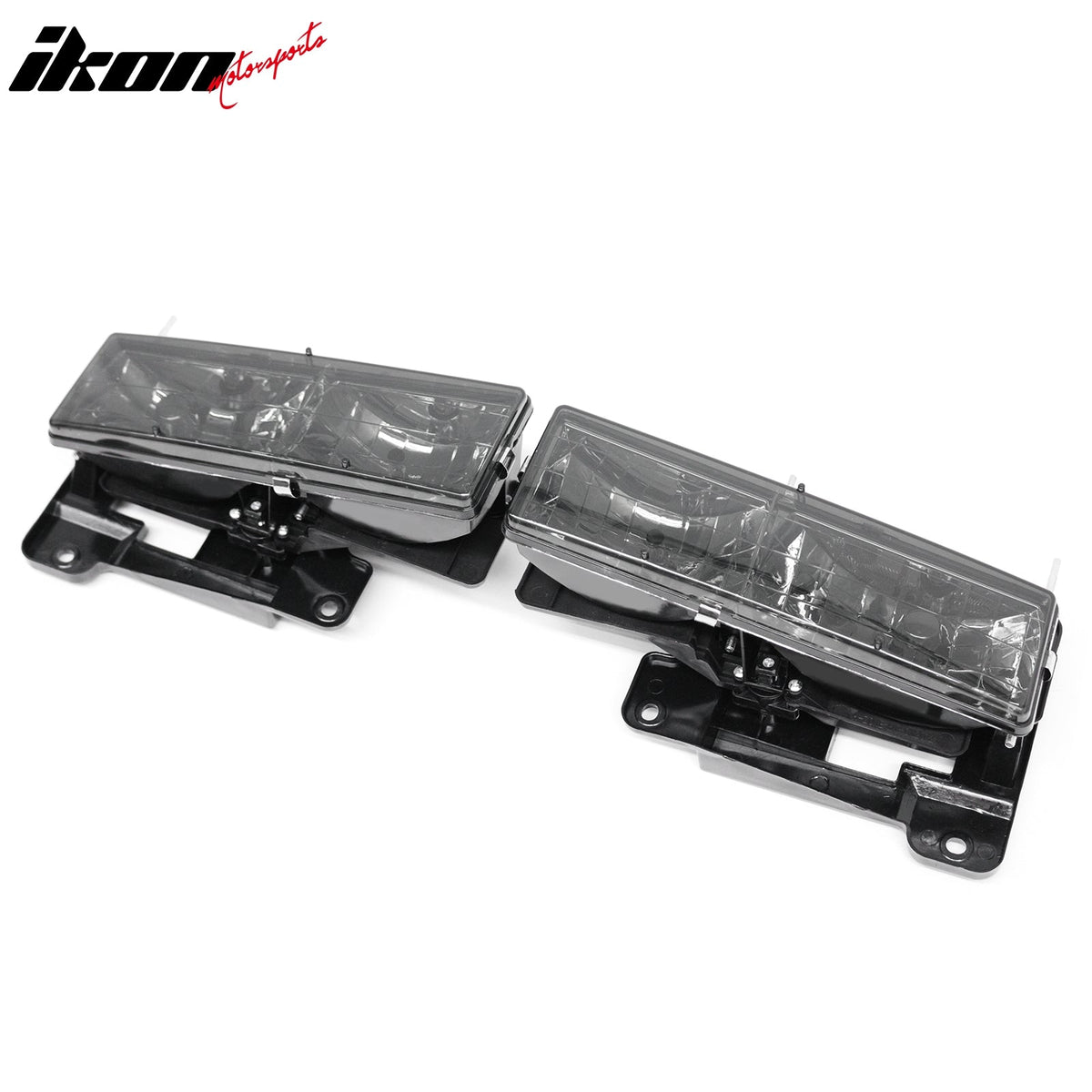 1992-1994 Chevy Blazer 1995-2000 Tahoe 1992-1999 C/K 1500/2500 Suburban GMC Yukon Front Bumper Driving Headlights Lamp Assembly Replacement Smoke Lens