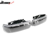 1999-2002 Chevy Silverado 1500 2500 2000-2006 Tahoe Head Lights Black Housing Pair