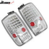 1997-2002 Ford Expedition Chrome LED Tail Lights Left Right Side Rear Lamps