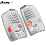 1997-2002 Ford Expedition Chrome LED Tail Lights Left Right Side Rear Lamps