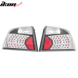 2005-2008 Dodge Charger 2PCS RH LH Left Right Driver Passenger Side Rear Tail Lights Lamps Assembly Replacement Black & Chrome Housing