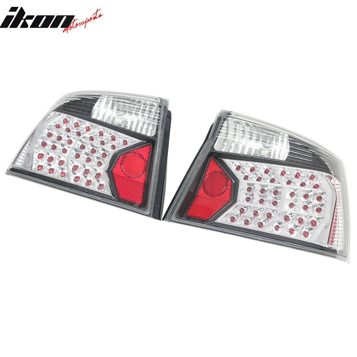 2005-2008 Dodge Charger 2PCS RH LH Left Right Driver Passenger Side Rear Tail Lights Lamps Assembly Replacement Black & Chrome Housing