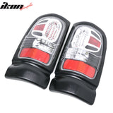 1994-2001 Dodge Ram 1500 & 1994-2002 Ram 2500 3500 RH LH Left Right Driver Passenger Side Rear Tail Lights Lamps Assembly Replacement Black Housing