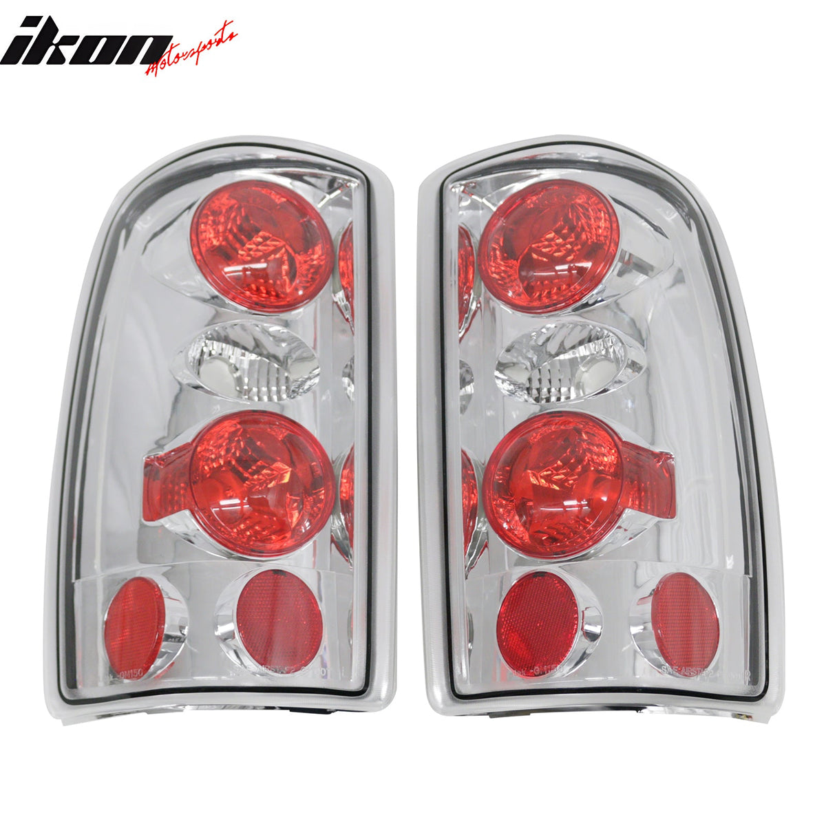 2000-2006 Chevy Suburban & Tahoe & GMC Yukon 1500/2500 2PCS RH LH Left Right Driver Passenger Side Rear Tail Lights Lamps Assembly Replacement Chrome