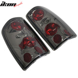 2000-2006 Chevy Suburban & Tahoe & GMC Yukon 1500/2500 2PCS RH LH Left Right Driver Passenger Side Rear Tail Lights Lamps Assembly Replacement Smoke