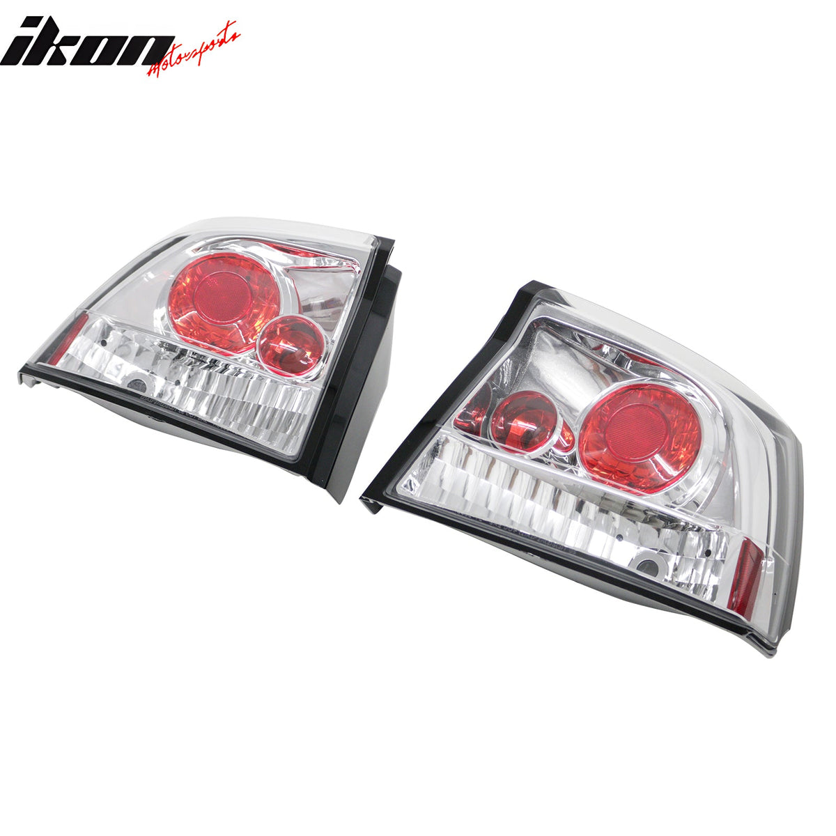 2005-2008 Dodge Charger 2PCS Driver Passenger Side Rear Tail Lights Lamps Assembly Replacement Chrome Housing Clear Lens