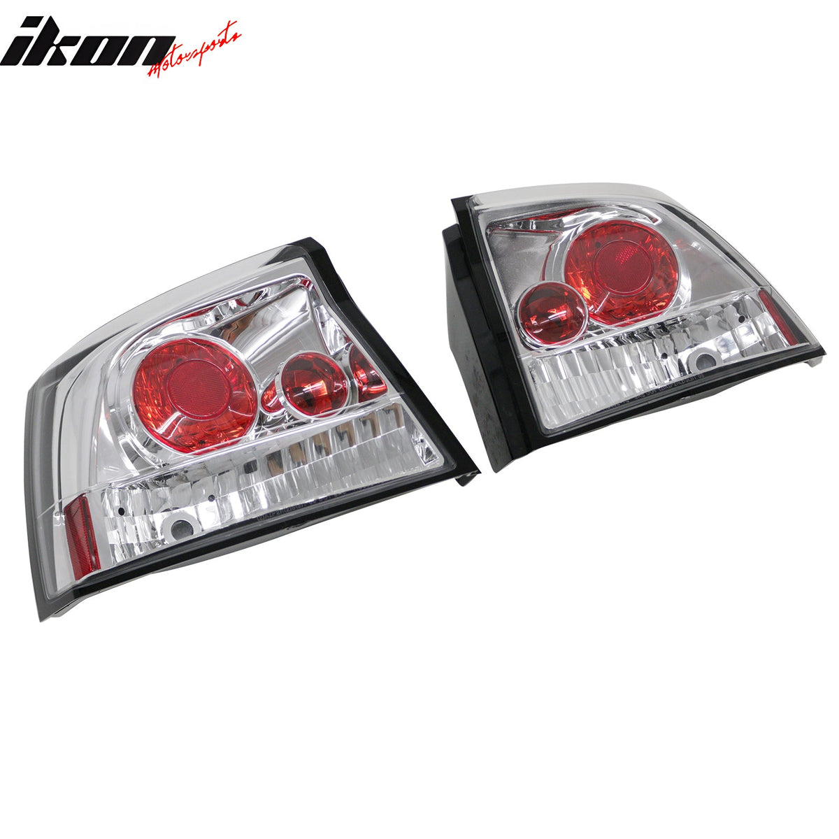 2005-2008 Dodge Charger 2PCS Driver Passenger Side Rear Tail Lights Lamps Assembly Replacement Chrome Housing Clear Lens