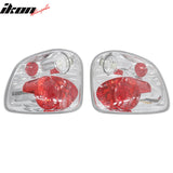 1997-2003 Ford F-150 & 2004 F-150 Heritage Flareside 2PCS RH LH Left Right Driver Passenger Side Rear Tail Lights Lamps Assembly Replacement Clear Len