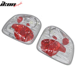1997-2003 Ford F-150 & 2004 F-150 Heritage Flareside 2PCS RH LH Left Right Driver Passenger Side Rear Tail Lights Lamps Assembly Replacement Clear Len