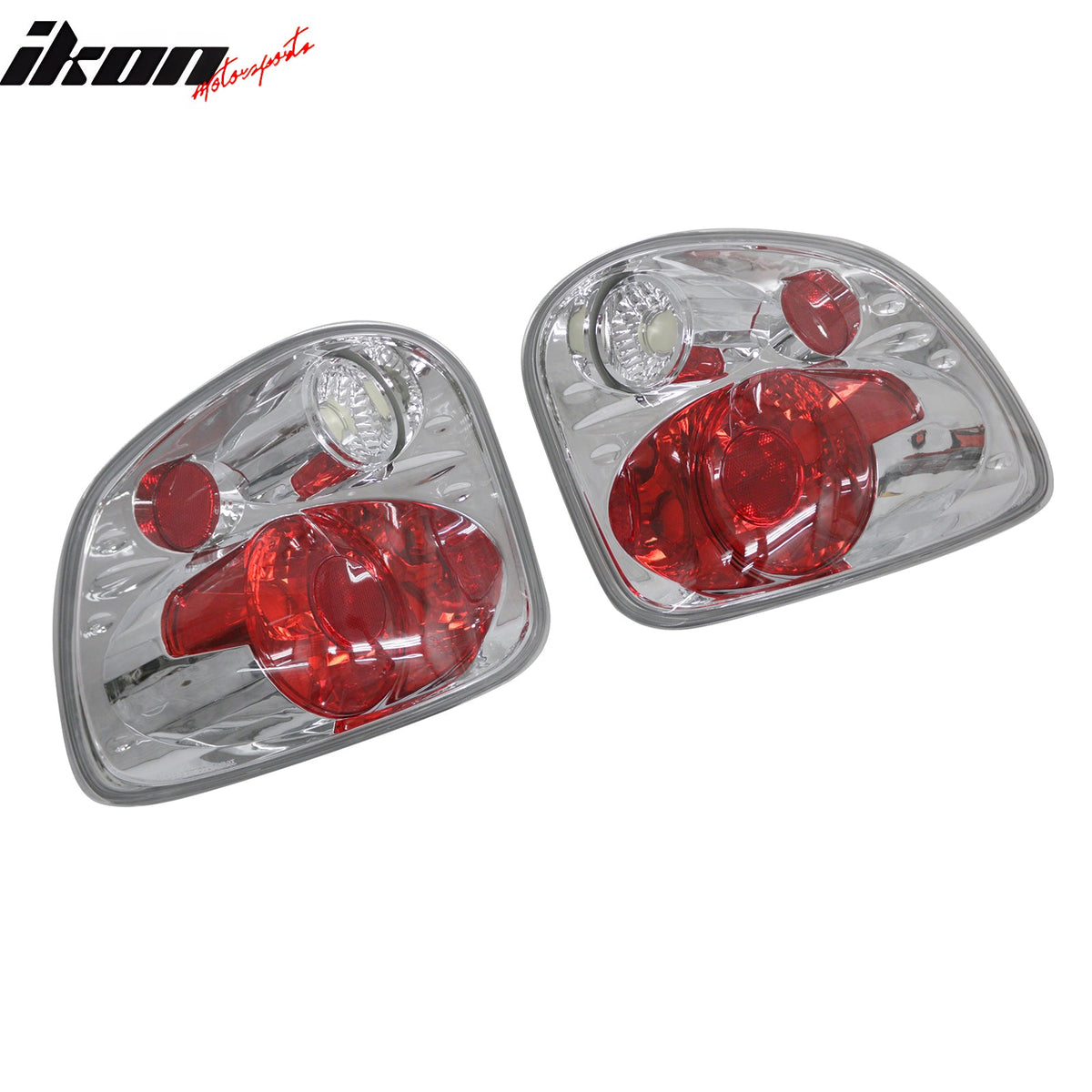 1997-2003 Ford F-150 & 2004 F-150 Heritage Flareside 2PCS RH LH Left Right Driver Passenger Side Rear Tail Lights Lamps Assembly Replacement Clear Len