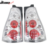 2003-2009 Toyota 4Runner 2PCS RH LH Left Right Driver Passenger Side Rear Tail Lights Lamps Assembly Replacement Altezza Style Chrome Housing