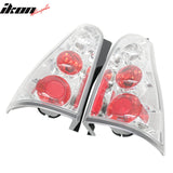 2003-2009 Toyota 4Runner 2PCS RH LH Left Right Driver Passenger Side Rear Tail Lights Lamps Assembly Replacement Altezza Style Chrome Housing