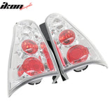 2003-2009 Toyota 4Runner 2PCS RH LH Left Right Driver Passenger Side Rear Tail Lights Lamps Assembly Replacement Altezza Style Chrome Housing