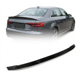 2017–2019 Audi A4 S-Line / S4 B9 Sedan Single Deck Rear Trunk Spoiler – Carbon Fiber