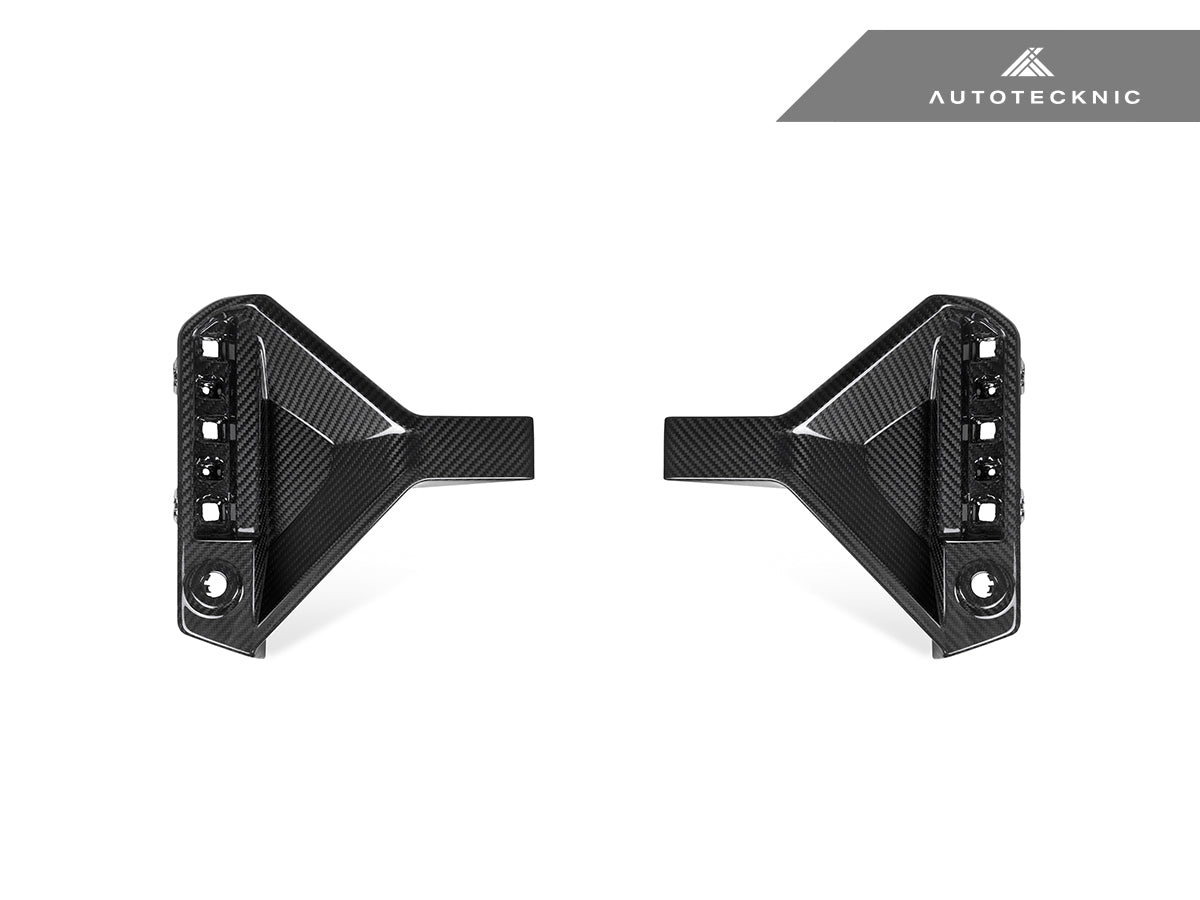 AutoTecknic Dry Carbon Rear Bumper Reflector Trim Set - G87 M2