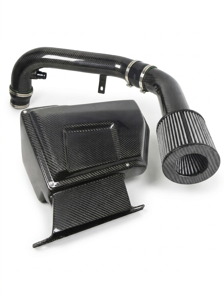 VW Golf 6 GTI MK6 EA888 Gen1 2.0T Dry Carbon Fiber High Flow Cold Air Intake System 2009 - 2013 OE KD4237BK