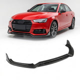 2017–2019 Audi A4 S-Line / S4 B9 Sedan Front Valance Lip – Carbon Fiber