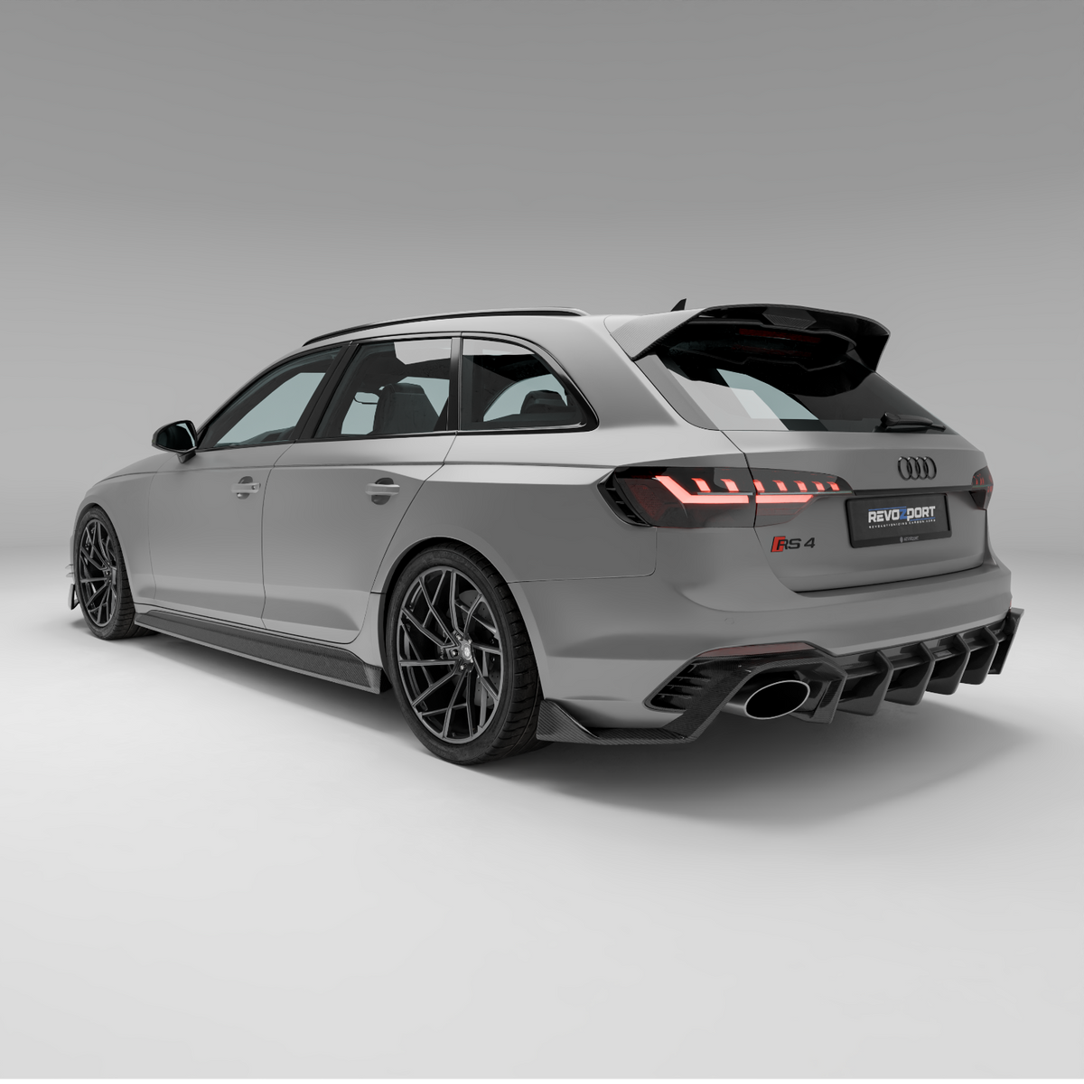 Audi RS4 B9.5 Facelift Carbon Fiber Rear Diffuser