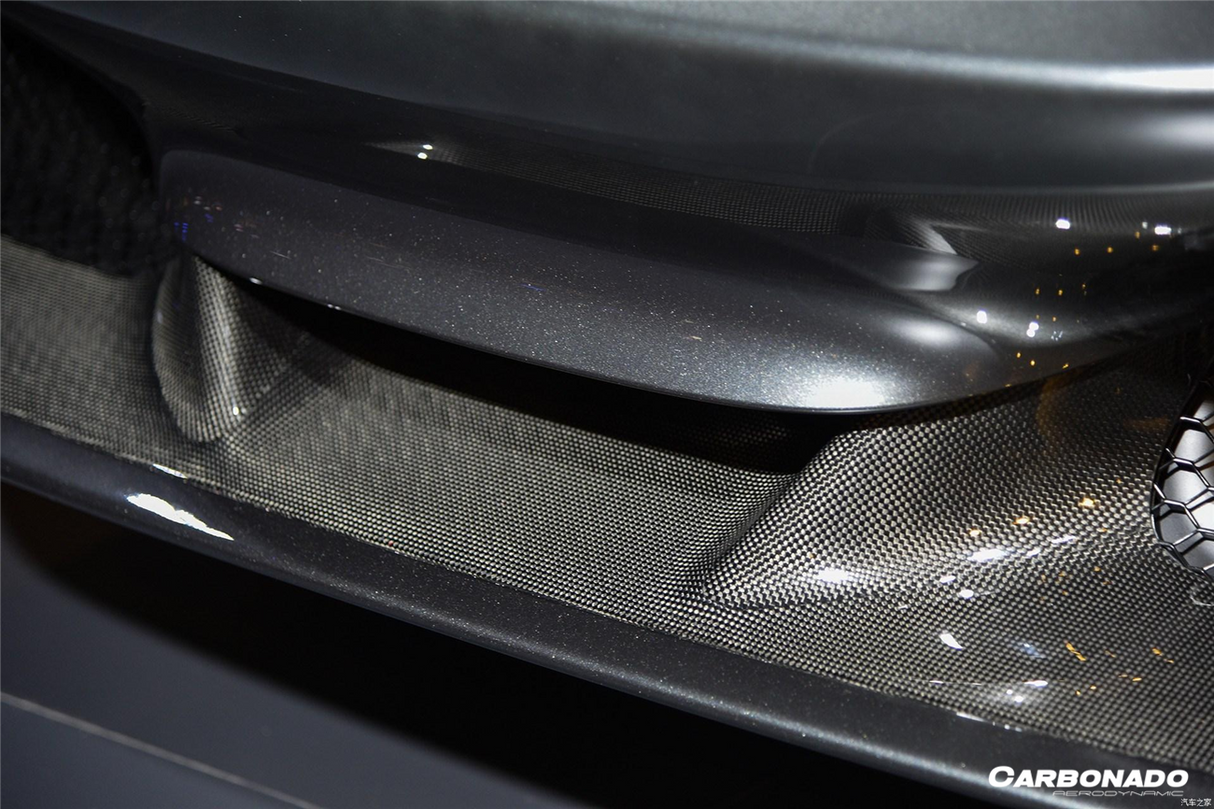 2019-2024 Ferrari F8 OEM Style Autoclave Carbon Fiber Front Lip Splitter