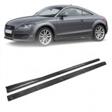 2008–2011 Audi TT 8J MK2 Coupe Side Skirt Extensions – Carbon Fiber