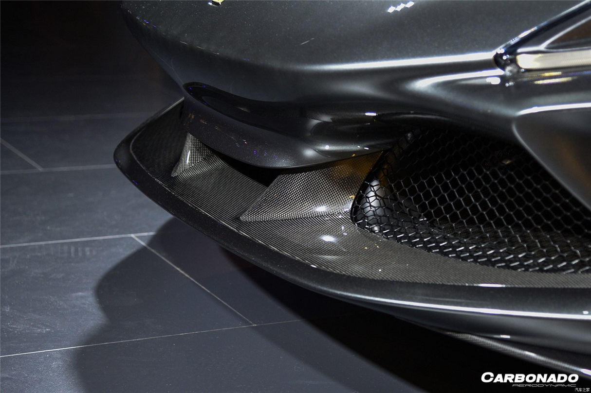 2019-2024 Ferrari F8 OEM Style Autoclave Carbon Fiber Front Lip Splitter