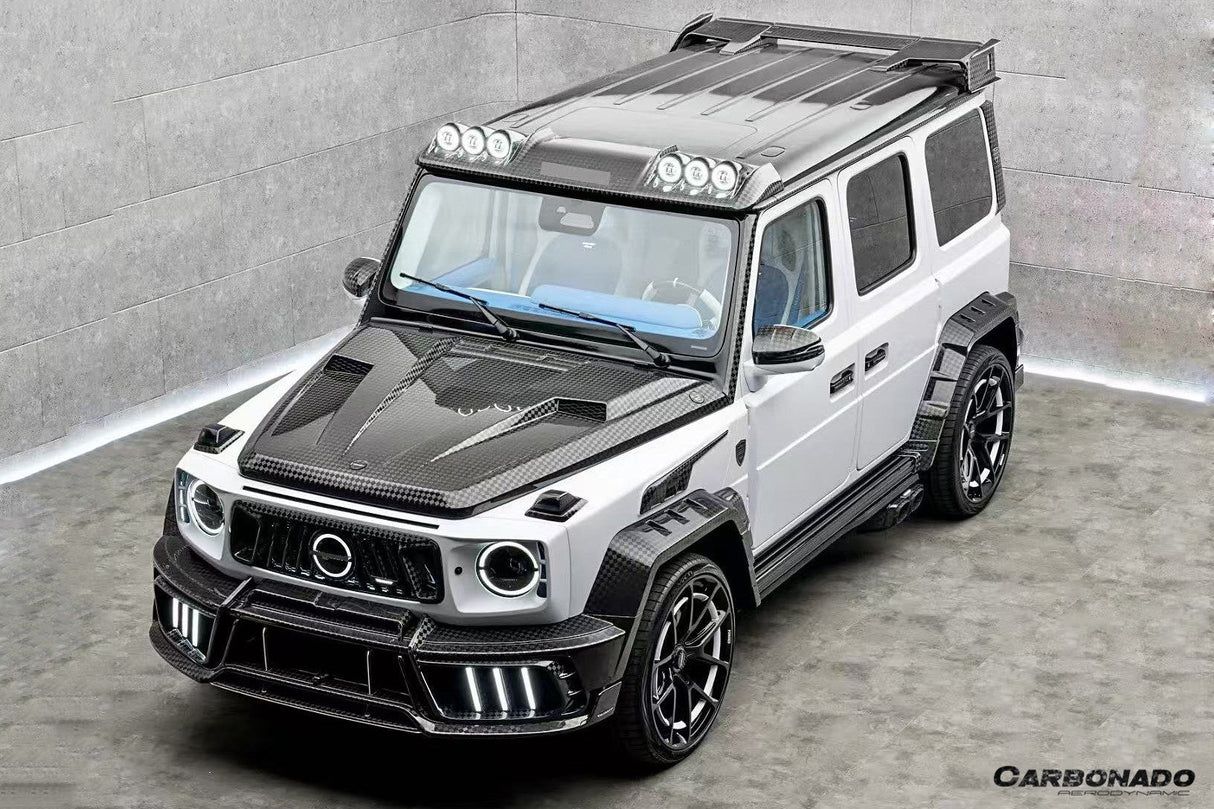 2019-UP Mercedes Benz G Class W464 | W465 G-Wagon MSY Style Autoclave Carbon Fiber Full Body Kit | (Fits G500, G550, G580, G63 AMG)
