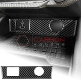 Real Carbon Fiber USB & 12V Outlet Trim Overlay for 2024+ Ford Mustang
