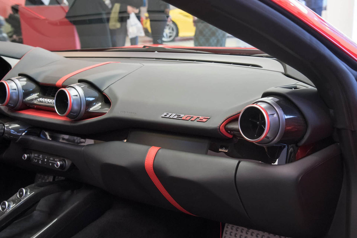 2017-2026 Ferrari 812 Superfast GTS OE Style Dry Carbon Fiber AC Panel Trim