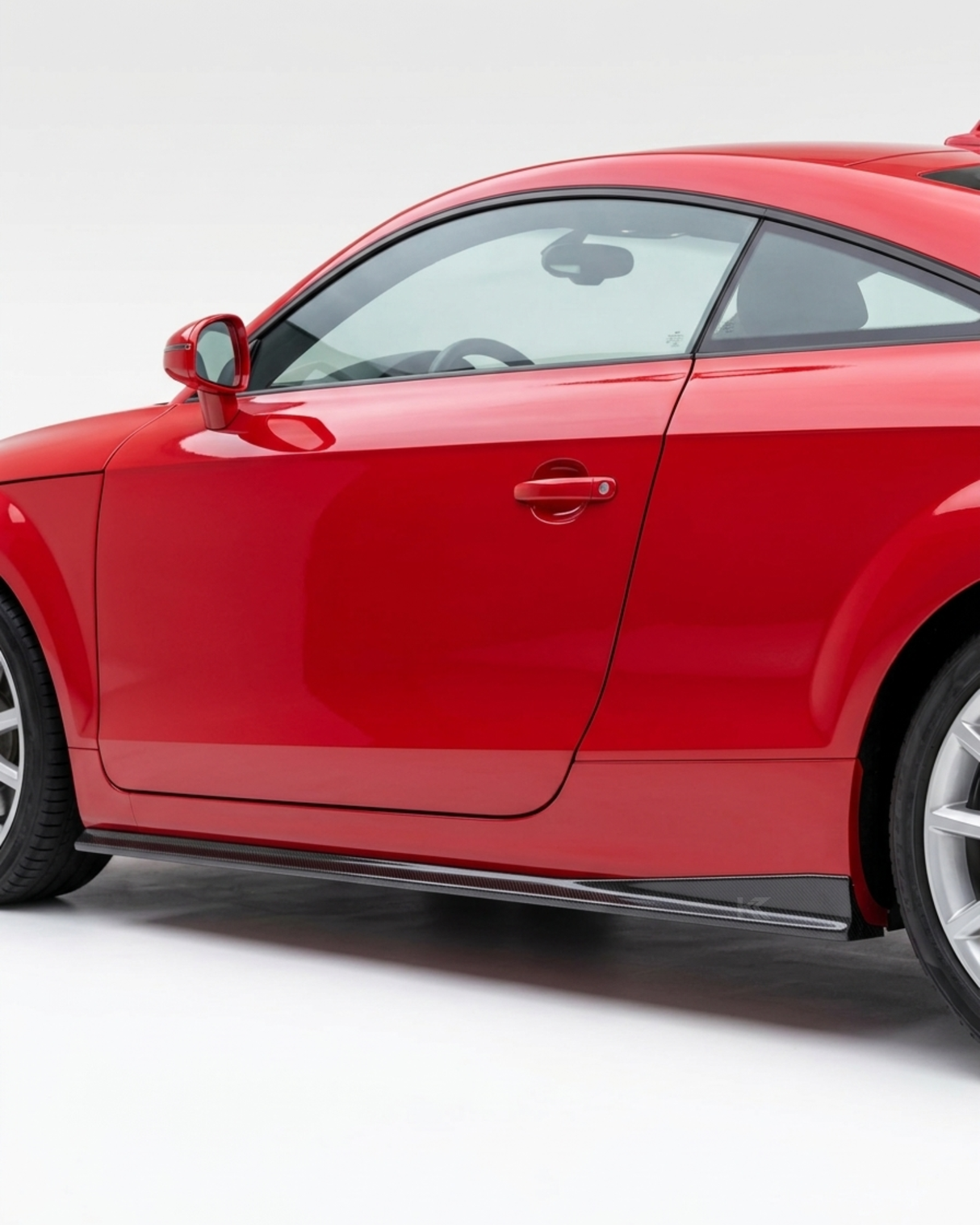 2008–2011 Audi TT 8J MK2 Coupe Side Skirt Extensions – Carbon Fiber