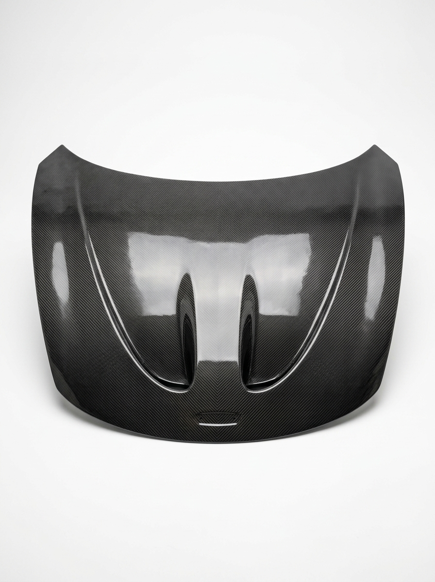 McLaren 650S P1 Style Bolt-On Hood Bonnet - Dry Carbon Fiber
