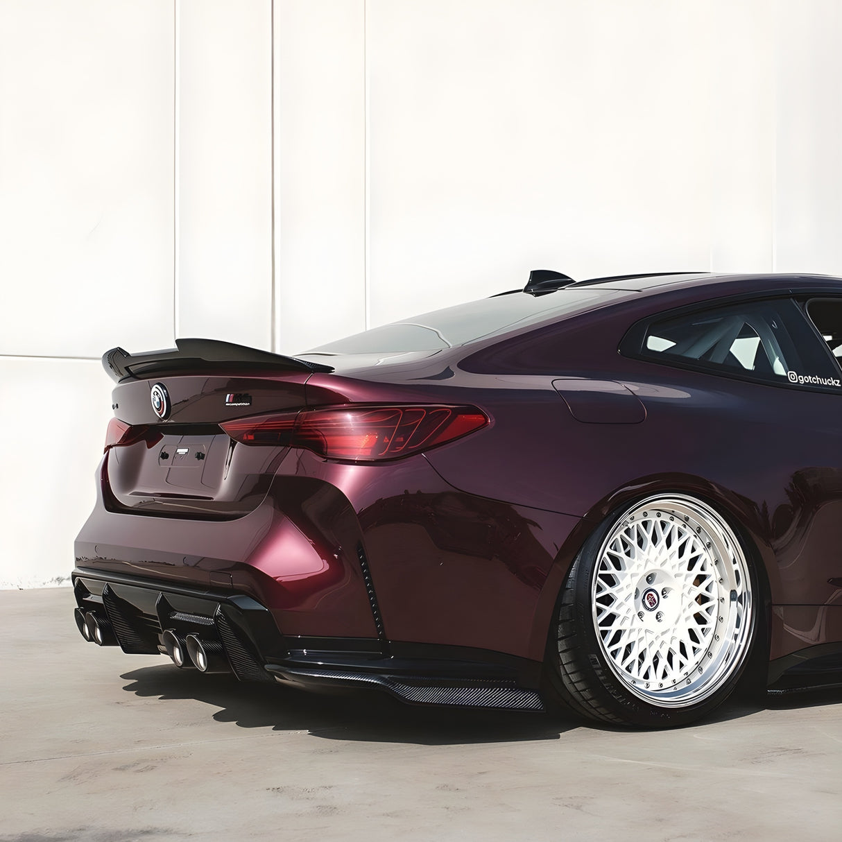 BMW 4 Series G22 G82 M4 PSM Style Carbon Fiber Trunk Spoiler (2020 - 2024)