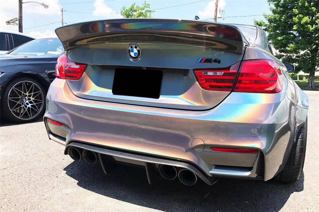 2014-2020 BMW F82  F83 M4 DE Style Carbon Fiber Rear Diffuser