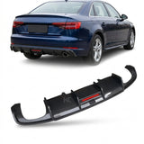 2018–2019 Audi A4 B9 Sedan Rear Bumper Diffuser – Carbon Fiber