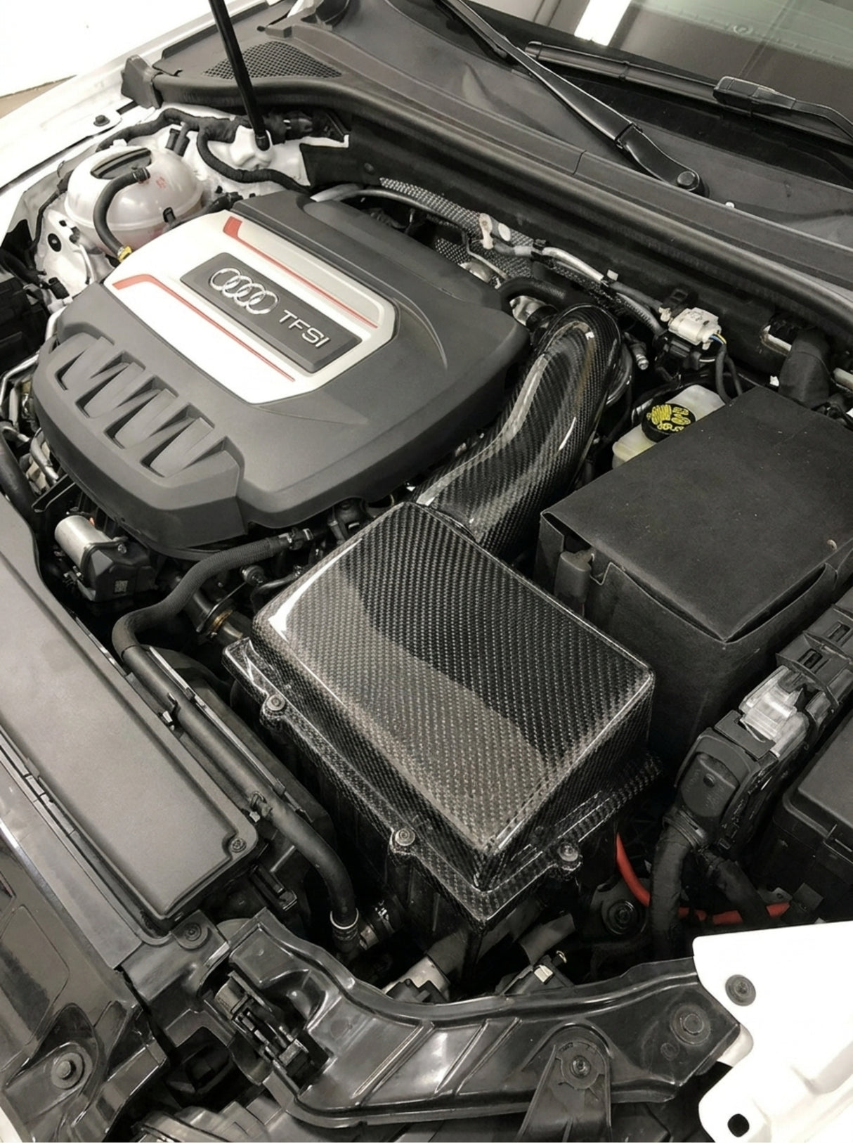 VW Golf MK7 R GTI Audi S3 8V EA888 2.0T Real Carbon Fiber High Flow Cold Air Intake System OE KD4232BK