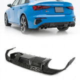 2021–2023 Audi A3 S-Line / S3 8Y Sedan Rear Bumper Diffuser – Carbon Fiber