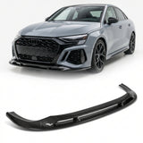 2022–2024 Audi RS3 8Y Sedan Front Bumper Lip – Pre-Preg Dry Carbon Fiber