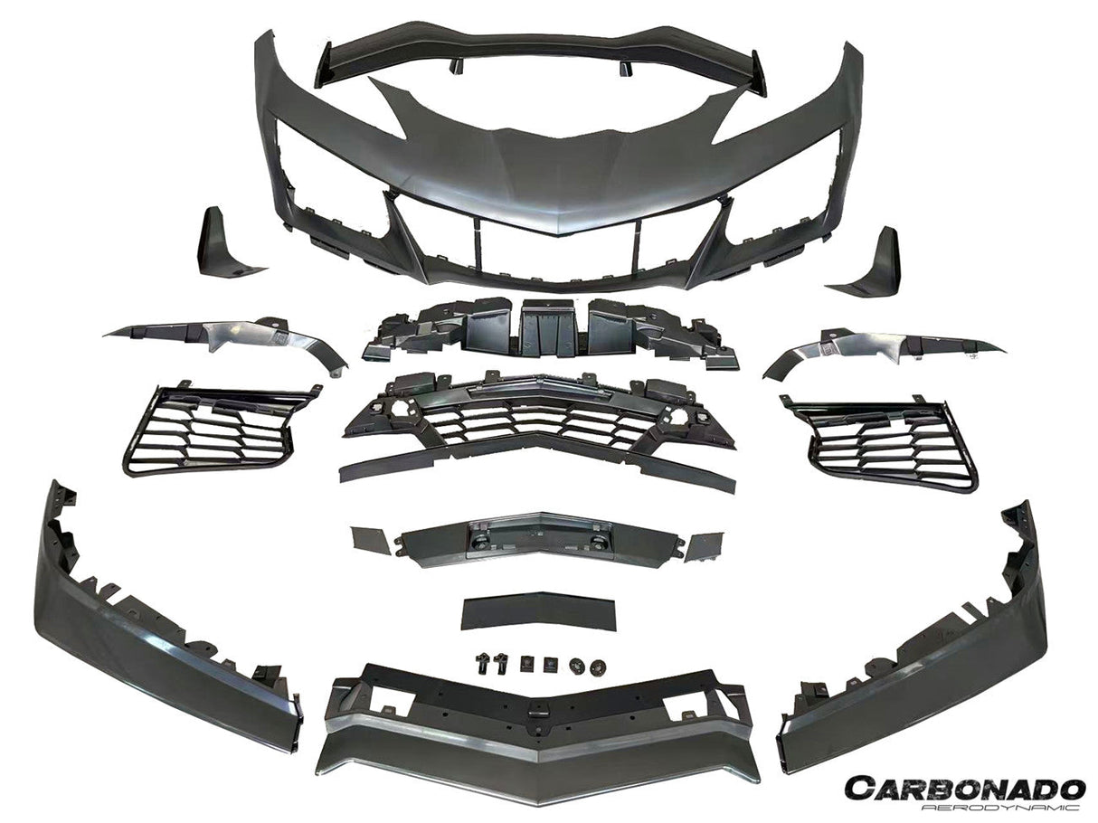 2020-2026 Corvette C8 Stingray Z06 Style Polypropylene Front Bumper