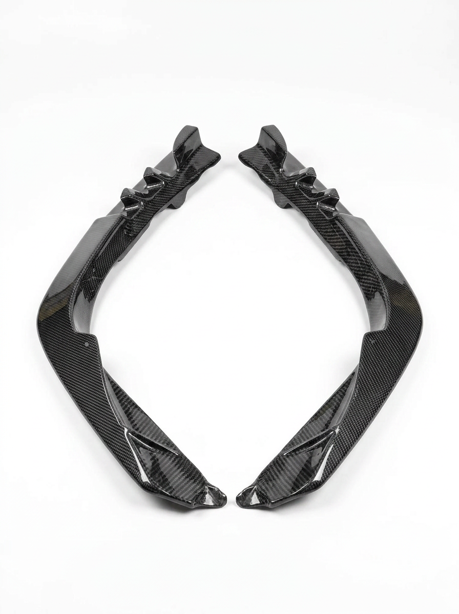 2019+ Ferrari SF90 OEM Style Bolt-On Side Corner Guards - Dry Carbon Fiber