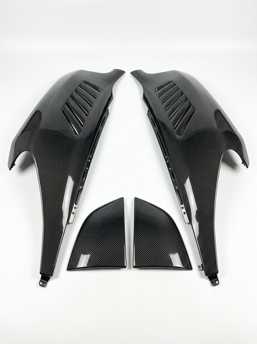 McLaren MP4-12C 625C 650S 675LT Fender Flares (Pair) - Dry Carbon Fiber