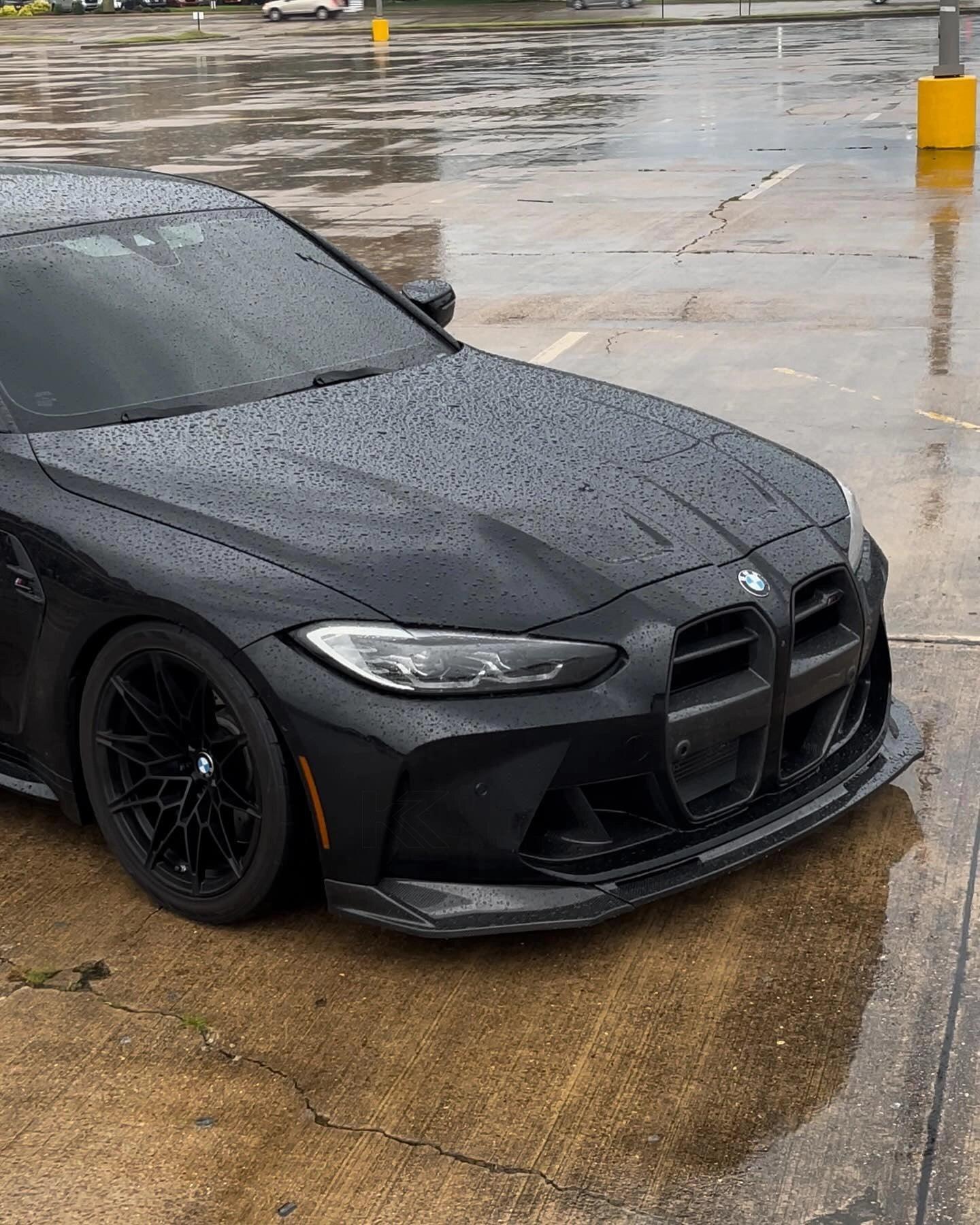 BMW 3 Series M3 M4 G80 G82 V Style Carbon Fiber Front Lip (2019 +) - K2 Industries