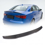 2014–2019 Audi A3 / S3 / RS3 8V Sedan RS3 Style Single Deck Rear Trunk Spoiler – Carbon Fiber