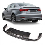 2015–2016 Audi S3 8V Sedan RS Style Rear Bumper Diffuser – Carbon Fiber