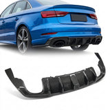 2017–2019 Audi RS3 8V Sedan Rear Bumper Diffuser Lip – Carbon Fiber