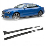 2008–2016 Audi A5 / S5 8T Coupe Side Skirt Extensions – Carbon Fiber