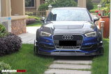2013-2016 Audi S3 & A3 Sline 8V.1 Sedan and Sportback BKSS Style Front Lip with Under Board