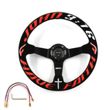 Have Faith Deep Dish 350mm Steering Wheel + Short Hub Adapter Kit For Mustang Focus Fiesta Mazda