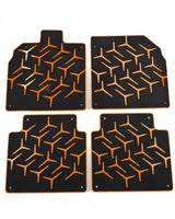 2011–2022 Lamborghini Aventador SVJ Style Floor Mats – Dry Carbon Fiber & Alcantara