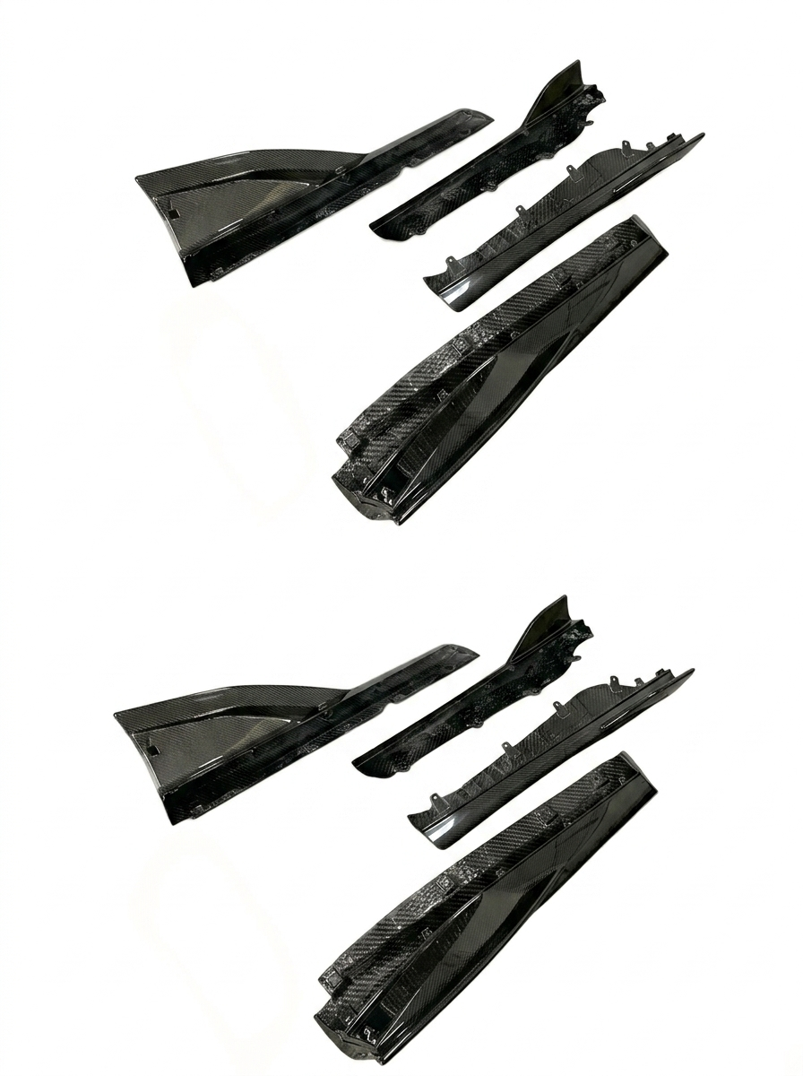 2015-2019 McLaren 540C 570S 570GT 600LT Side Skirts (Pair) - Dry Carbon Fiber