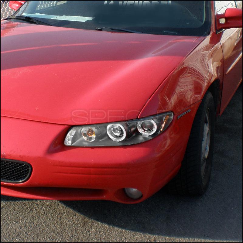 Spec-D Projector Headlights Pontiac Grand Prix (97-03) LED Halo - Black or Chrome